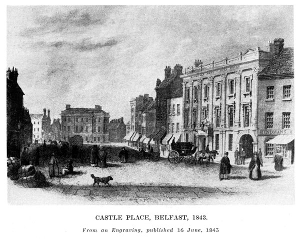 Castle Place, Belfast, 1843