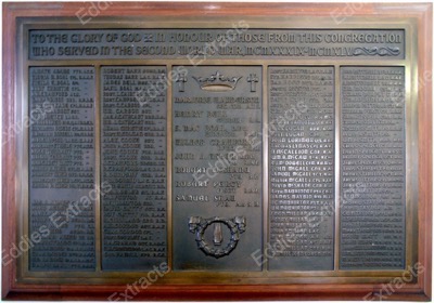 First Ballymena Presbyterian Church War Memorial