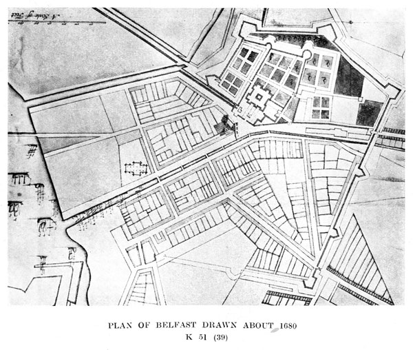 Plan of Belfast c1680