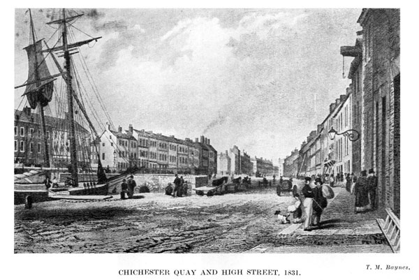 Chichester Quay and High Street, 1831