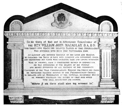 Macaulay Memorial
