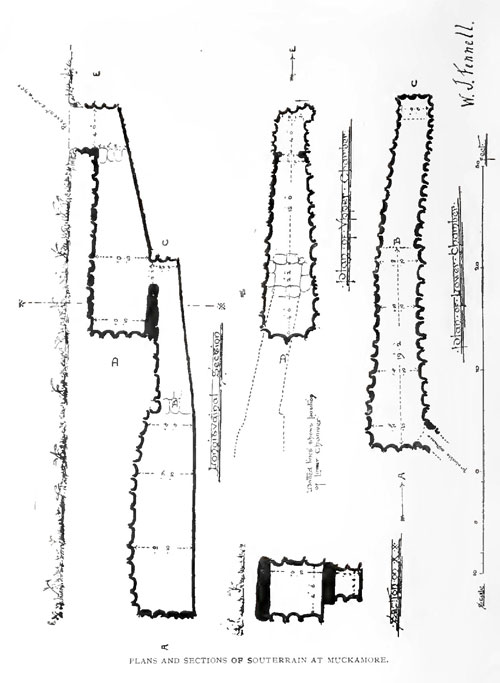 PLANS AND SECTIONS OF SOUTERRAIN AT MUCKAMORE