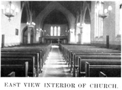 East view interior of Church