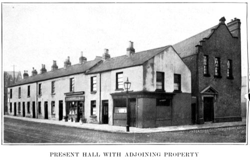 Present Hall with adjoining property