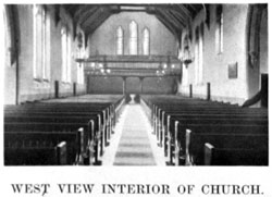 West view interior of Church