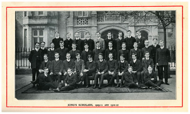 KING'S SCHOLARS, 1909-11 and 1910-12