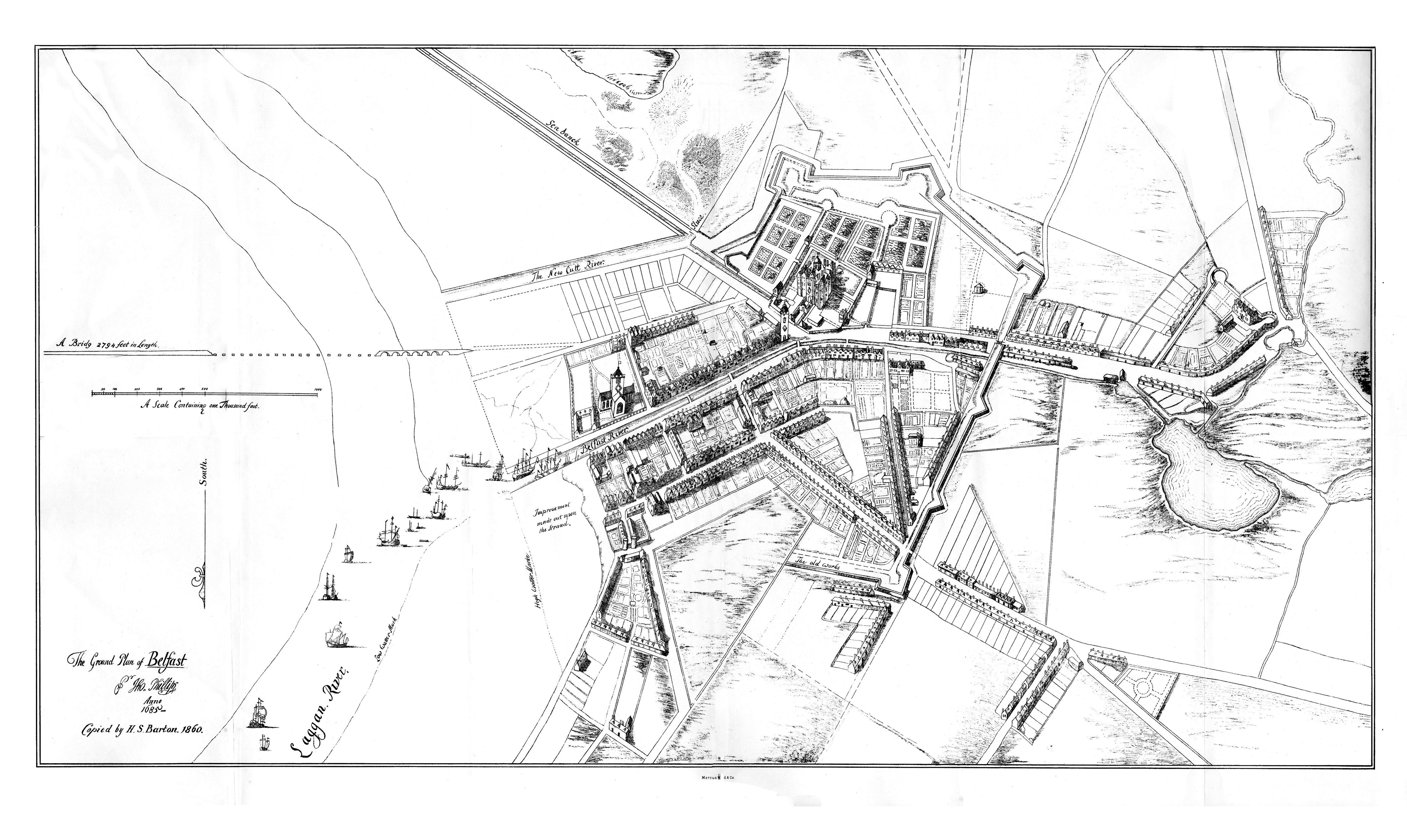 Plan of Belfast c1685