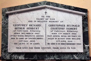 Herbert Memorial in St Mary's, Killarney